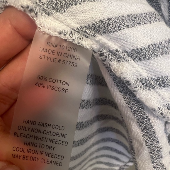 **SOLD** Soft Surroundings Standout Striped Shirt Size 3X - Picture 8 of 10